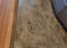 Fireplace in Venetian plaster